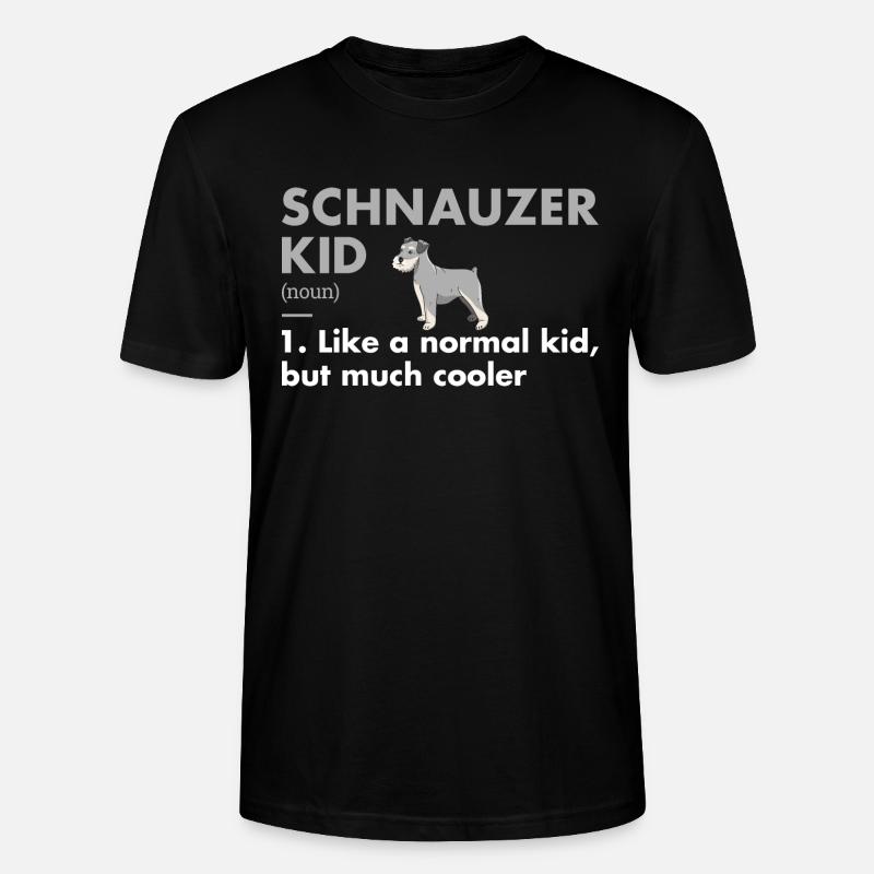 Schnauzer Kid Definition - Stanley/Stella Unisex Bio-T-Shirt CRAFTER - Schwarz