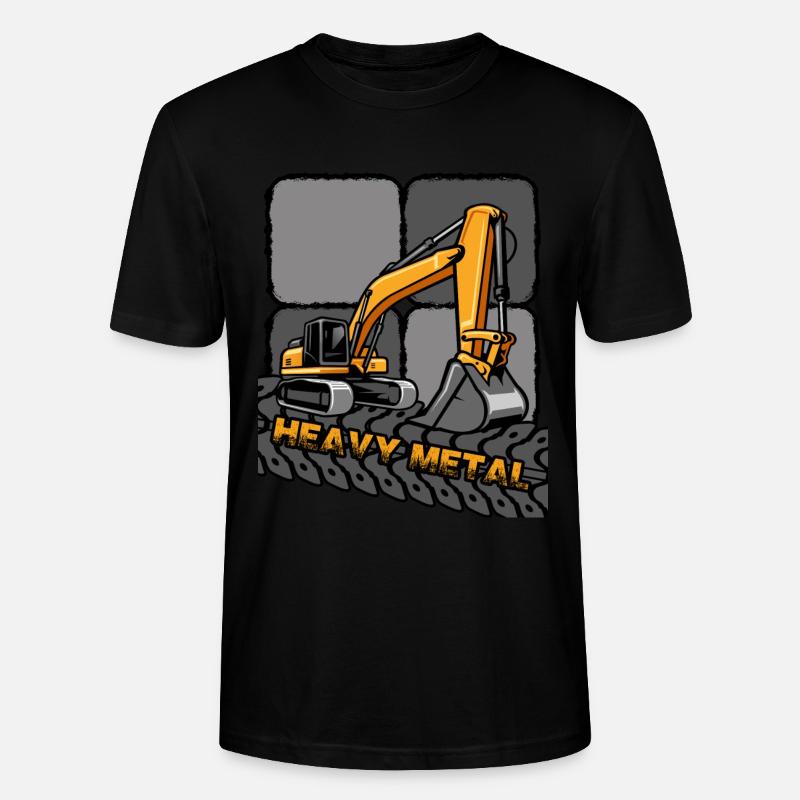 Bagger Baggerführer "Digger" Baggerschaufel - Stanley/Stella Unisex Bio-T-Shirt CRAFTER - Schwarz