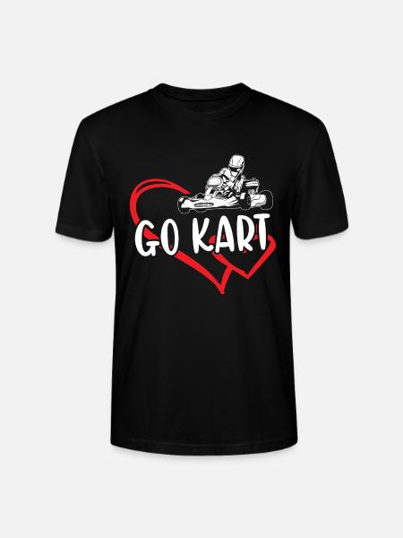 Sport Heart Go Kart - Stanley/Stella CRAFTER Unisex Organic T-Shirt - black