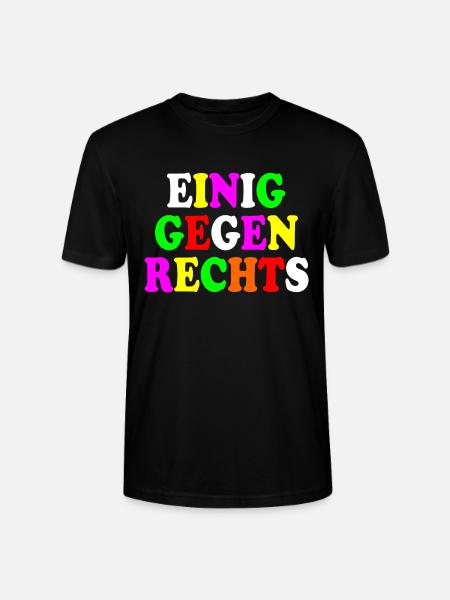 Einig gegen rechts - Stanley/Stella Unisex Bio-T-Shirt CRAFTER - Schwarz
