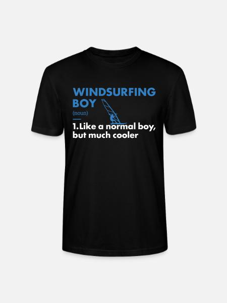 Sport Boy Windsurfing - Stanley/Stella CRAFTER Unisex Organic T-Shirt - black