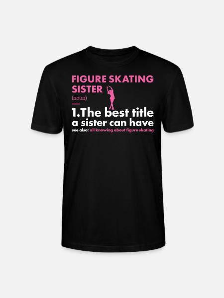 Sport Sister Figure Skating - Stanley/Stella CRAFTER Unisex Organic T-Shirt - black