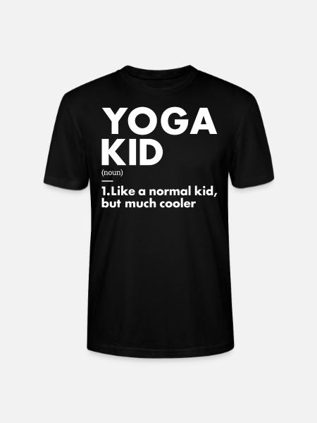 Yogi Kid Définition Yoga - T-shirt bio CRAFTER Stanley Stella Unisexe - noir