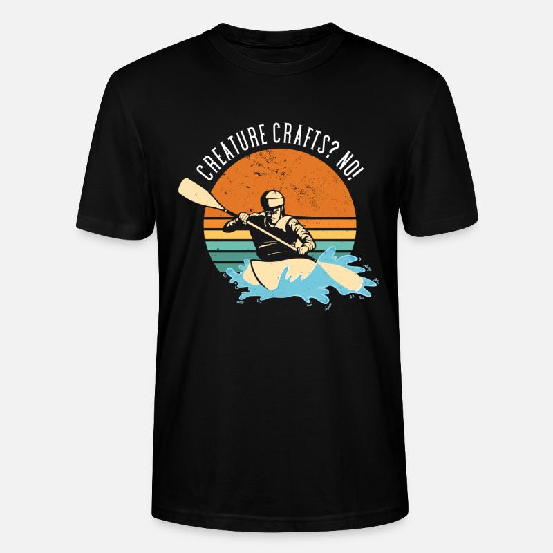Creature Crafts? No! Whitewater Kayaking - Stanley/Stella Unisex Bio-T-Shirt CRAFTER - Schwarz