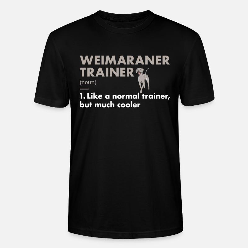Weimaraner Trainer Definiton - Stanley/Stella Unisex Bio-T-Shirt CRAFTER - Schwarz