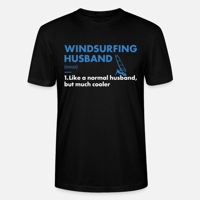 Sport Husband Windsurfing - Stanley/Stella Unisex Bio-T-Shirt CRAFTER - Schwarz