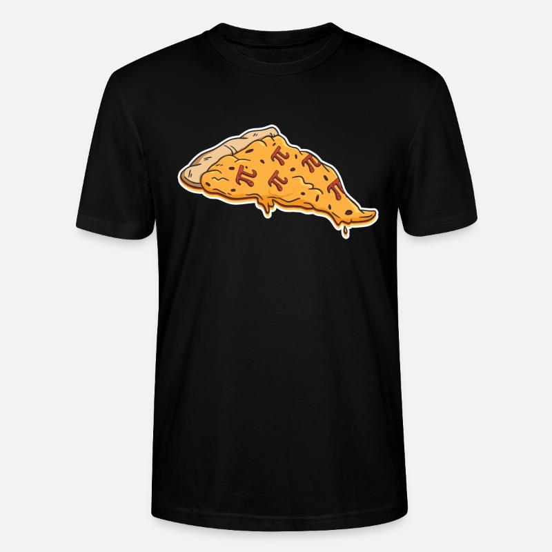 Math Pizza Pi - Stanley/Stella CRAFTER Unisex Organic T-Shirt - black