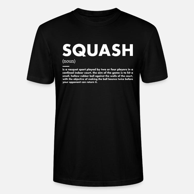 Sport Définition Squash - T-shirt bio CRAFTER Stanley Stella Unisexe - noir