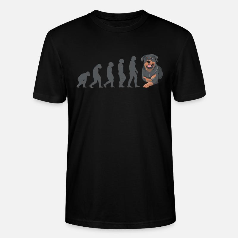 Evolution Rottweiler - T-shirt bio CRAFTER Stanley Stella Unisexe - noir
