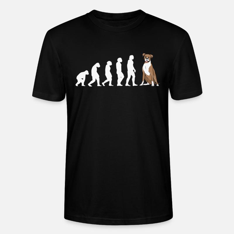 Evolution Boxer - Stanley/Stella CRAFTER Unisex Organic T-Shirt - black