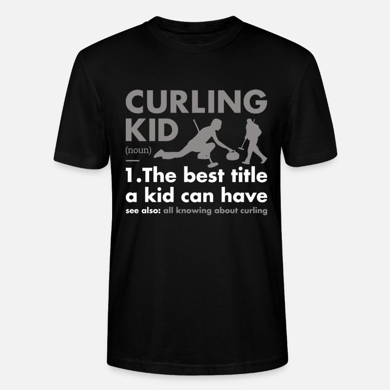 Sport Kid Definition Curling - Stanley/Stella Unisex Bio-T-Shirt CRAFTER - Schwarz