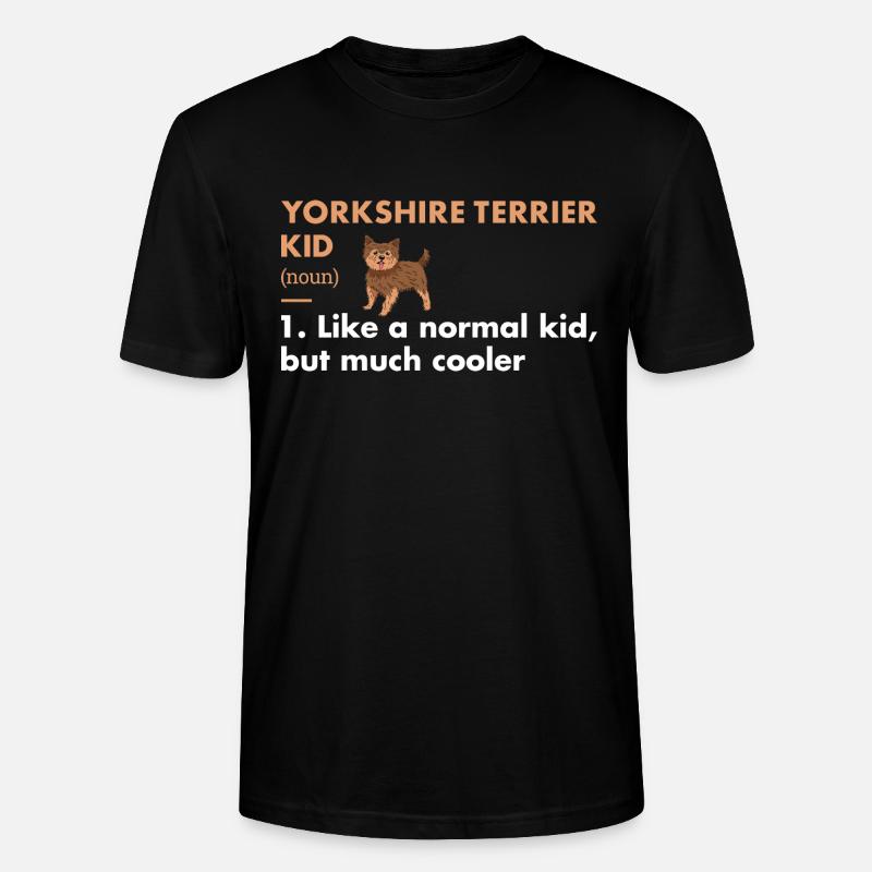 Yorkshire Terrier Kid Definition - Stanley/Stella Unisex Bio-T-Shirt CRAFTER - Schwarz