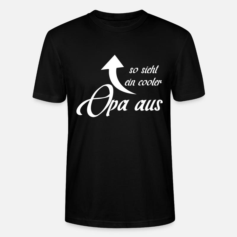 Opa - Stanley/Stella Unisex Bio-T-Shirt CRAFTER - Schwarz