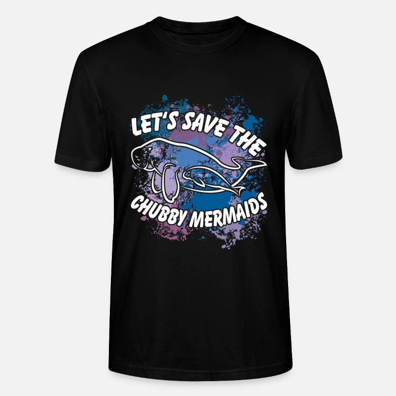 Sauvons les lamantins - T-shirt bio CRAFTER Stanley Stella Unisexe - noir