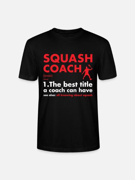 Sport Coach Definition Squash - Stanley/Stella CRAFTER Unisex Organic T-Shirt - black