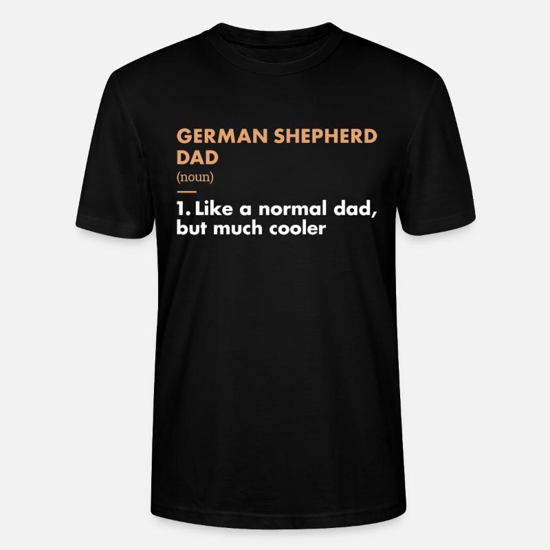 German Shepherd Dad Definition - Stanley/Stella CRAFTER Unisex Organic T-Shirt - black