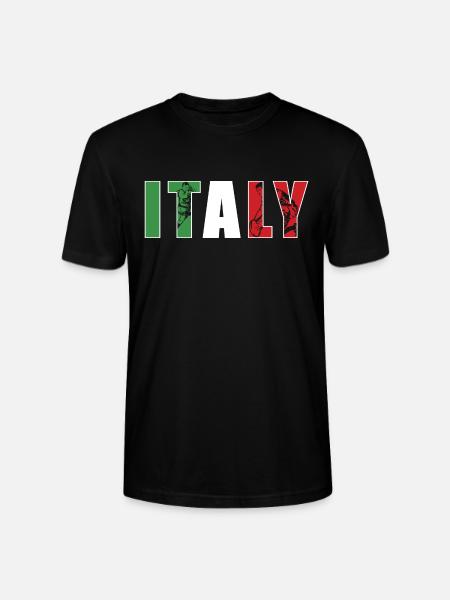 Italy Rugby - Stanley/Stella CRAFTER Unisex Organic T-Shirt - black