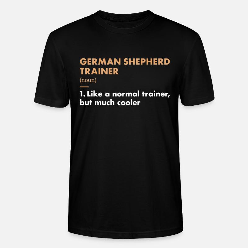 German Shepherd Trainer Definiton - Stanley/Stella Unisex Bio-T-Shirt CRAFTER - Schwarz