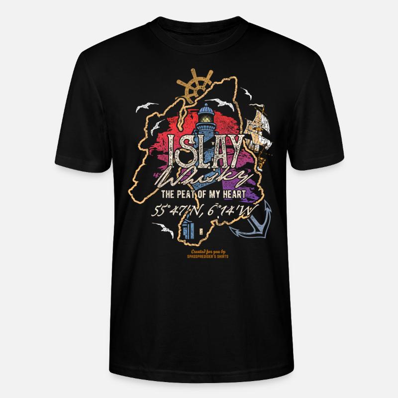 Islay Single Malt Whisky - Stanley/Stella Unisex Bio-T-Shirt CRAFTER - Schwarz