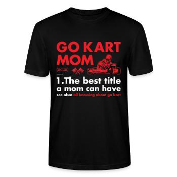 Sport Mom Definition Go Kart - Stanley/Stella Unisex Bio-T-Shirt CRAFTER - Schwarz - Vorne - Alina (178cm) & Michal (187cm)