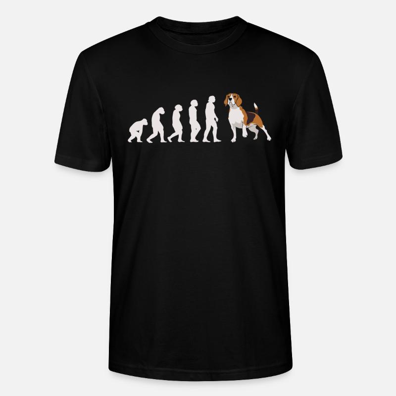Evolution Beagle - Stanley/Stella CRAFTER Unisex Organic T-Shirt - black