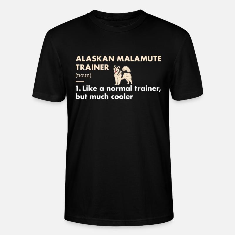 Malamute d’Alaska Dresseur Definiton - T-shirt bio CRAFTER Stanley Stella Unisexe - noir