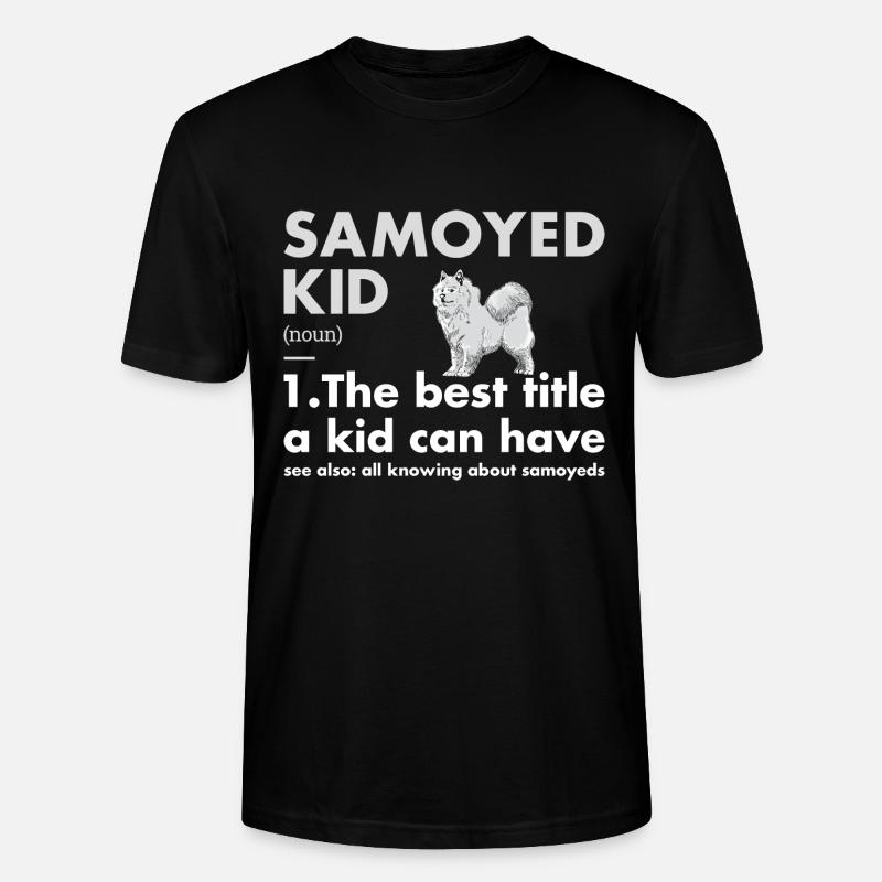 Définition de l'enfant Samoyède - T-shirt bio CRAFTER Stanley Stella Unisexe - noir