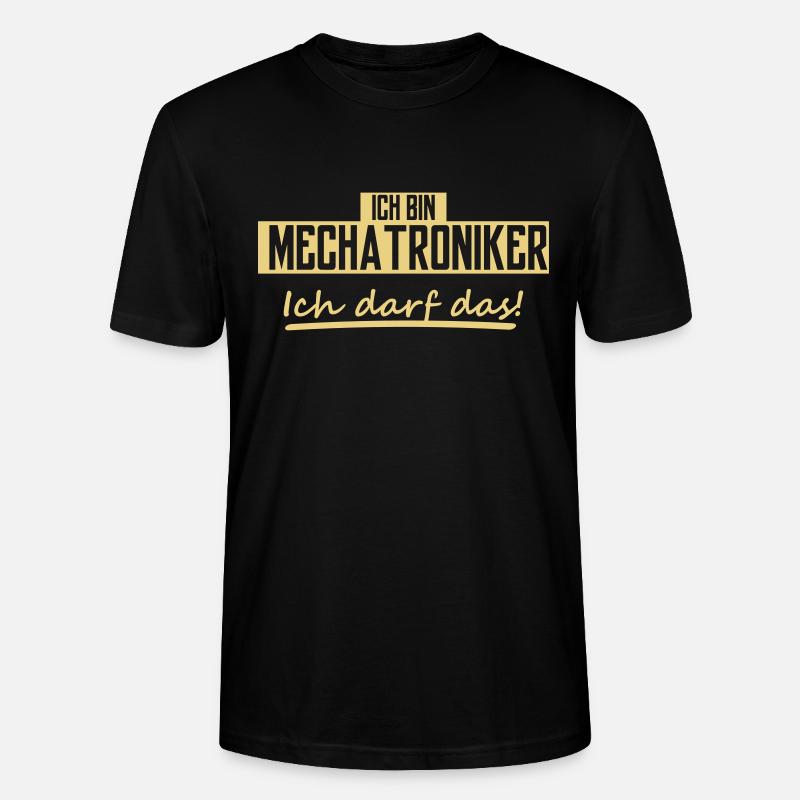 ich bin mechatroniker - Stanley/Stella Unisex Bio-T-Shirt CRAFTER - Schwarz