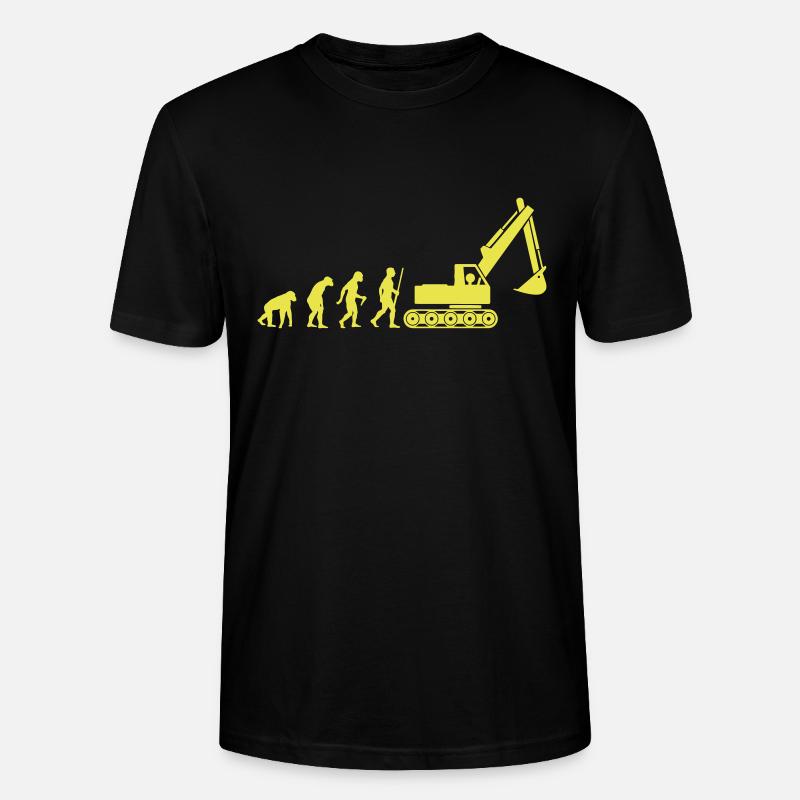 Baggerfahrer Evolution - Stanley/Stella Unisex Bio-T-Shirt CRAFTER - Schwarz