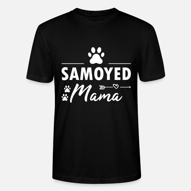Samoyed Mama - Stanley/Stella Unisex Bio-T-Shirt CRAFTER - Schwarz