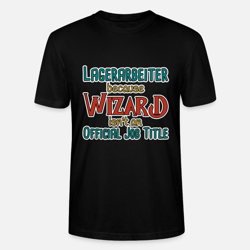 Lagerarbeiter Wizard - Stanley/Stella Unisex Bio-T-Shirt CRAFTER - Schwarz
