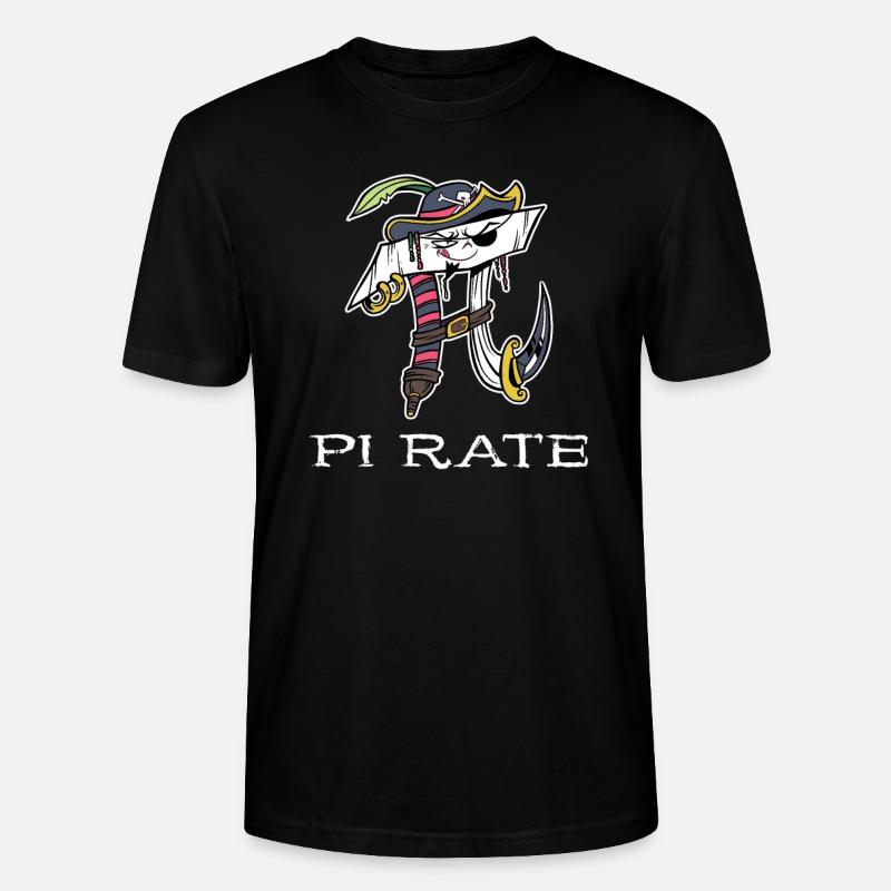 Math Pirate Pi - T-shirt bio CRAFTER Stanley Stella Unisexe - noir