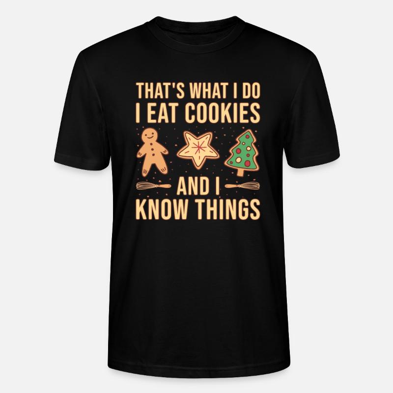 Cuisson I Love Cookies Cookie - T-shirt bio CRAFTER Stanley Stella Unisexe - noir