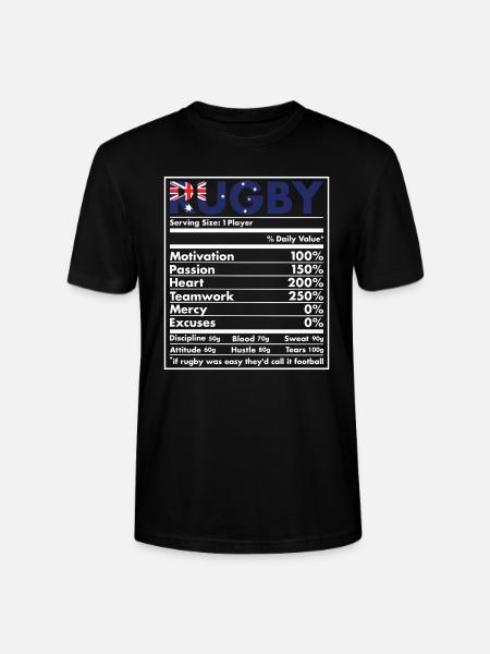 Nutrition Australia Rugby - Stanley/Stella CRAFTER Unisex Organic T-Shirt - black