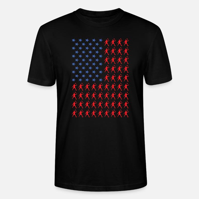 Sport Us Flag Squash - T-shirt bio CRAFTER Stanley Stella Unisexe - noir
