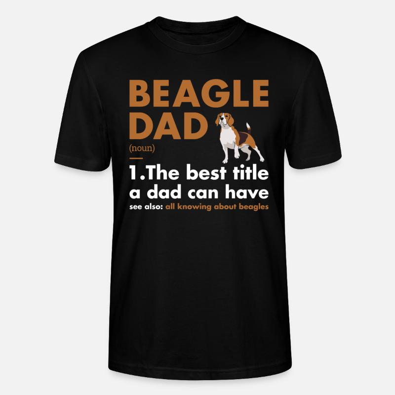 Beagle Dad Définition - T-shirt bio CRAFTER Stanley Stella Unisexe - noir