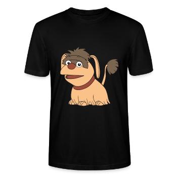 Moppi - Stanley/Stella Unisex Bio-T-Shirt CRAFTER - Schwarz - Vorne - Alina (178cm) & Michal (187cm)