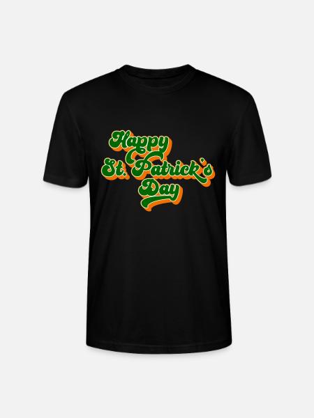 Happy St. Patrick's Day - Stanley/Stella CRAFTER Unisex Organic T-Shirt - black