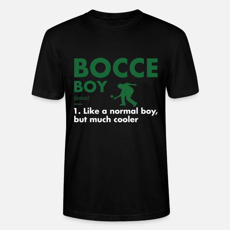 Sport Boy Définition Bocce - T-shirt bio CRAFTER Stanley Stella Unisexe - noir