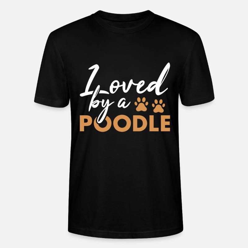 Aimé par un caniche - T-shirt bio CRAFTER Stanley Stella Unisexe - noir