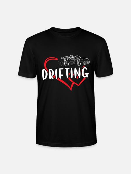 Sport Heart Drifting - Stanley/Stella Unisex Bio-T-Shirt CRAFTER - Schwarz