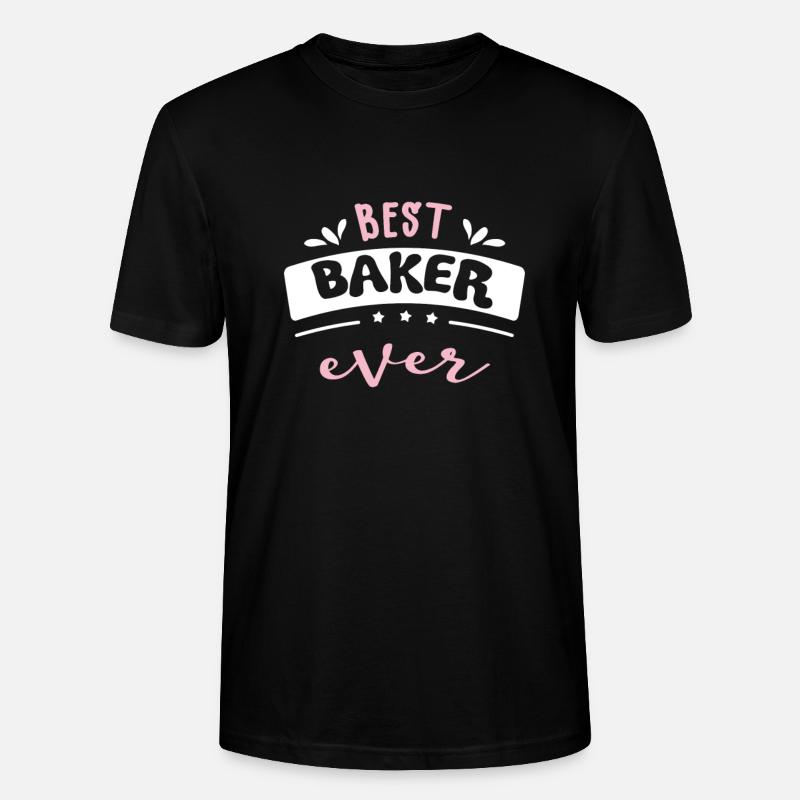 Beste Bäckerin Geschenkidee - Stanley/Stella Unisex Bio-T-Shirt CRAFTER - Schwarz