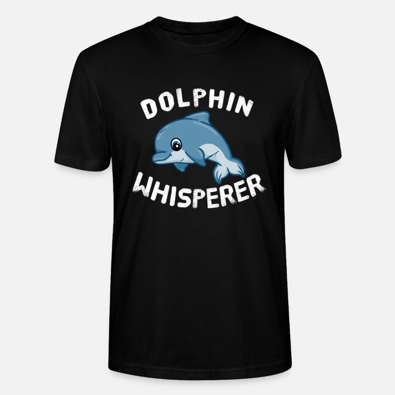 Dolphin Whisperer Delfin Flüsterer Beluga - T-shirt bio CRAFTER Stanley Stella Unisexe - noir