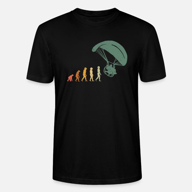 Evolution Gleitschirmflieger Paragliding Pilot - Stanley/Stella Unisex Bio-T-Shirt CRAFTER - Schwarz