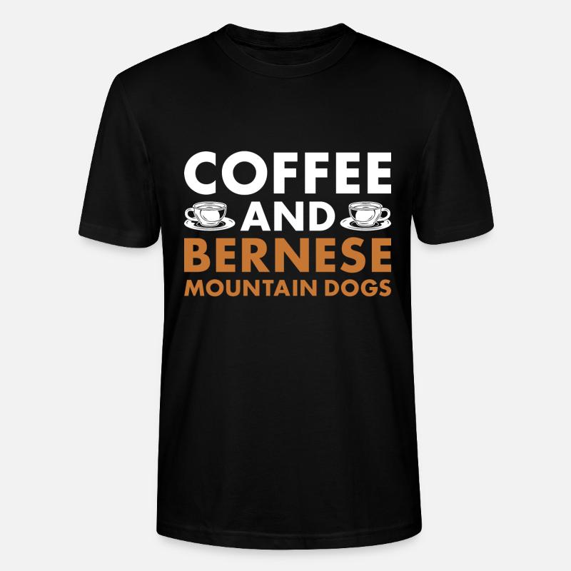 Café et Bouvier Bernois - T-shirt bio CRAFTER Stanley Stella Unisexe - noir