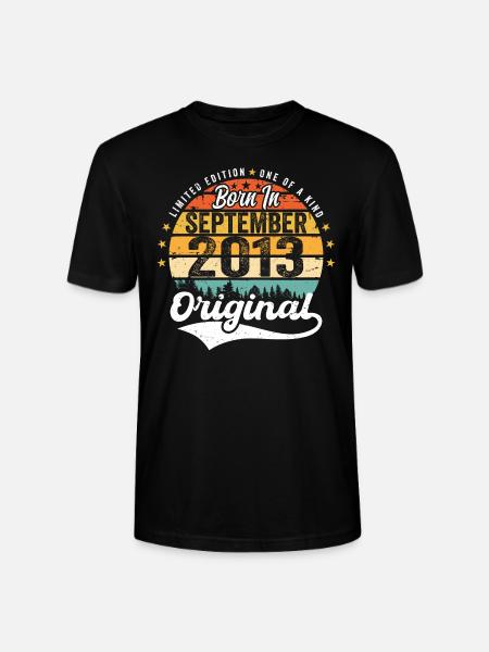 September 2013 Anniversary 2013 September - Stanley/Stella CRAFTER Unisex Organic T-Shirt - black
