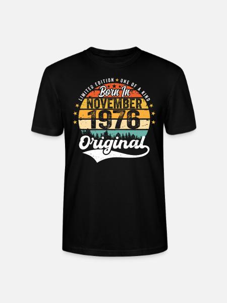 Legendary since November 1976 - 1976 - Stanley/Stella CRAFTER Unisex Organic T-Shirt - black