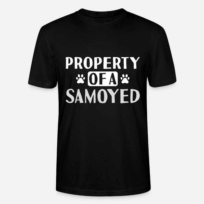 Property Of A Samoyed - Stanley/Stella Unisex Bio-T-Shirt CRAFTER - Schwarz