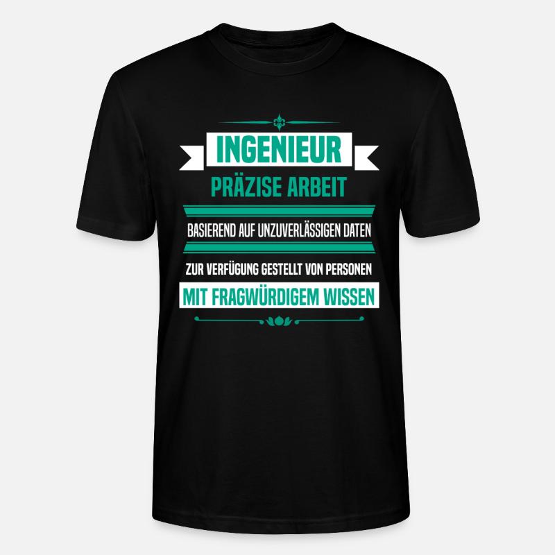 Ingenieur - Stanley/Stella Unisex Bio-T-Shirt CRAFTER - Schwarz