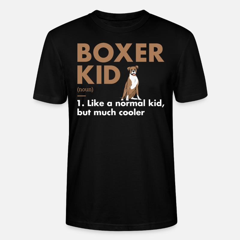 Boxer Kid Definition - Stanley/Stella Unisex Bio-T-Shirt CRAFTER - Schwarz
